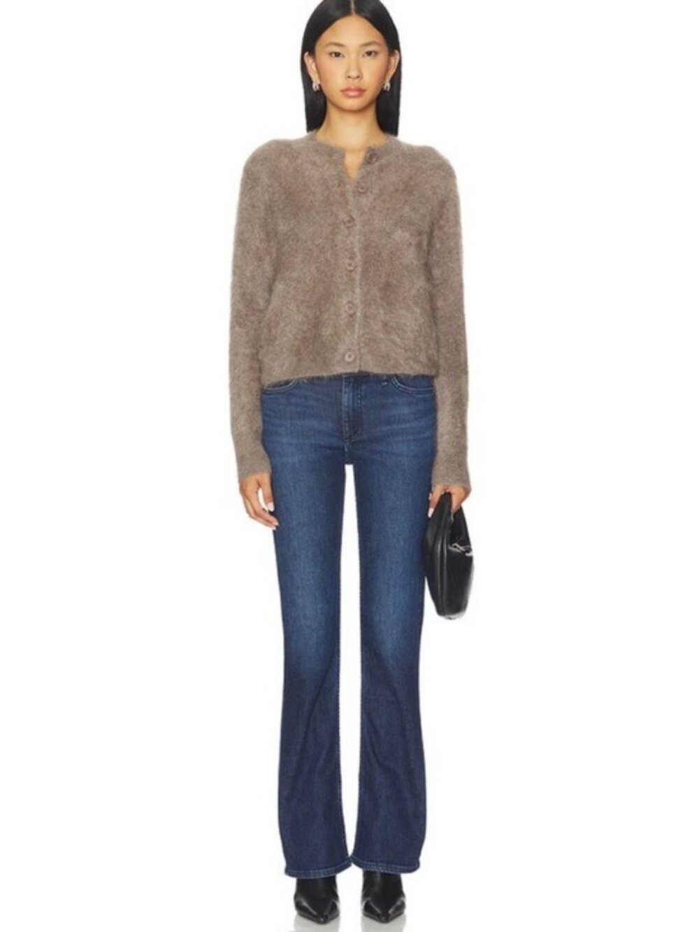 Rag & Bone Mid Rise Bootcut Jean Preppy Essential Dark Wash Contemporary Stretch - Picture 2 of 11